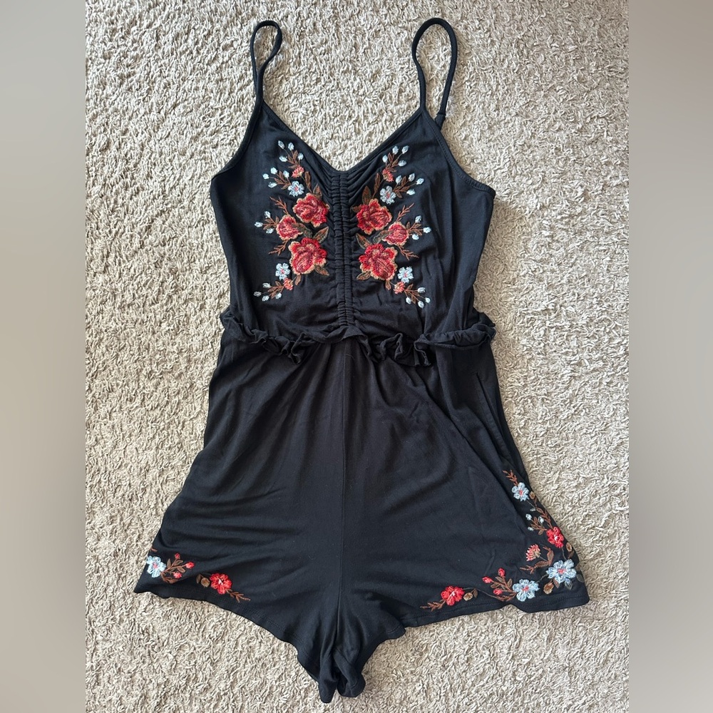 Embroidered romper